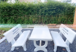 Tìm mua mẫu bàn ghế đá công viên giá rẻ chất lượng 
