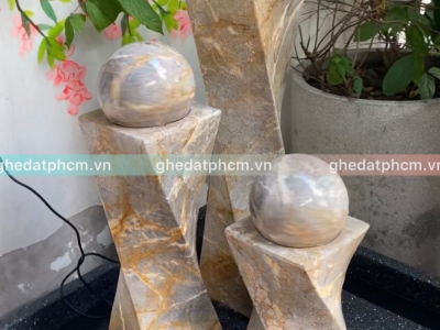 Trụ Đá Bi Xoay Sân Vườn - Đẳng Cấp, Phong Thủy An Lành